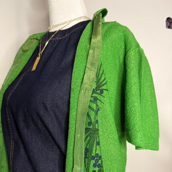 SOLD Vintage 1960s Wool Terry Cloth Blouse - Size Small - Handmade - Picture 5 of 6